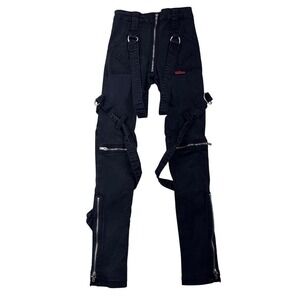 Vintage 90's/Y2k Tripp Daang Goodman Waist 24" Size 0 Bondage Pants Industrial